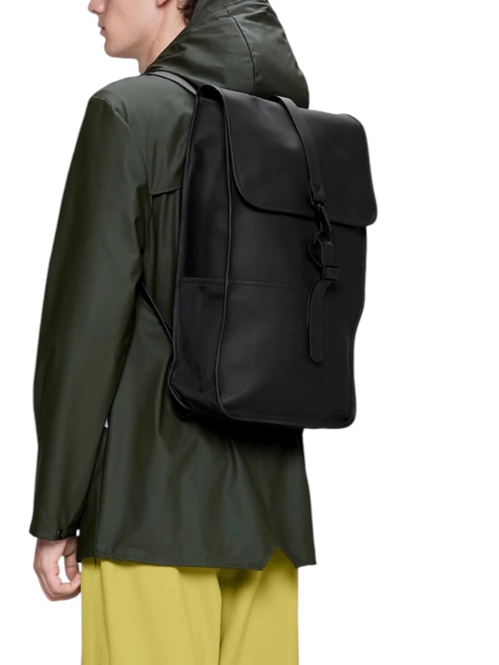 NWT Rains Waterproof Backpack Black - Picture 2 of 15